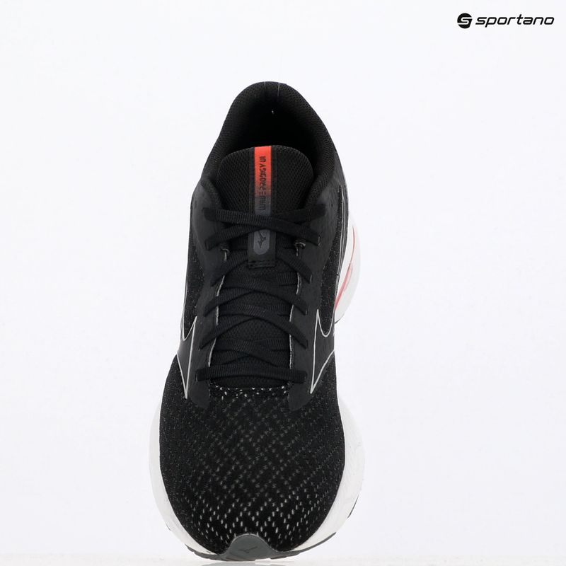 Vyriški bėgimo batai Mizuno Wave Prodigy 6 black/galaxy silver/high risk red 9