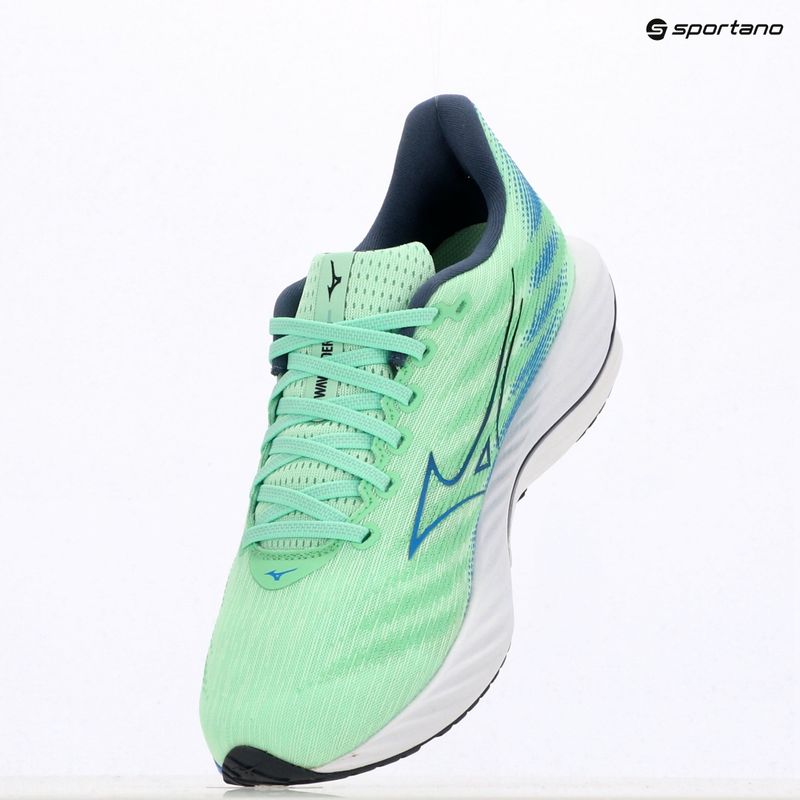 Vyriški bėgimo batai Mizuno Wave Rider 28 neo mint/frontier blue/vintage 9
