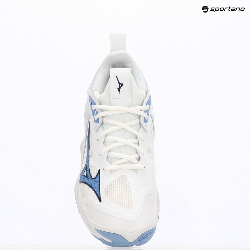 Tinklinio bateliai Mizuno Wave Momentum 3 white/bellwether blue/bel air blue 11