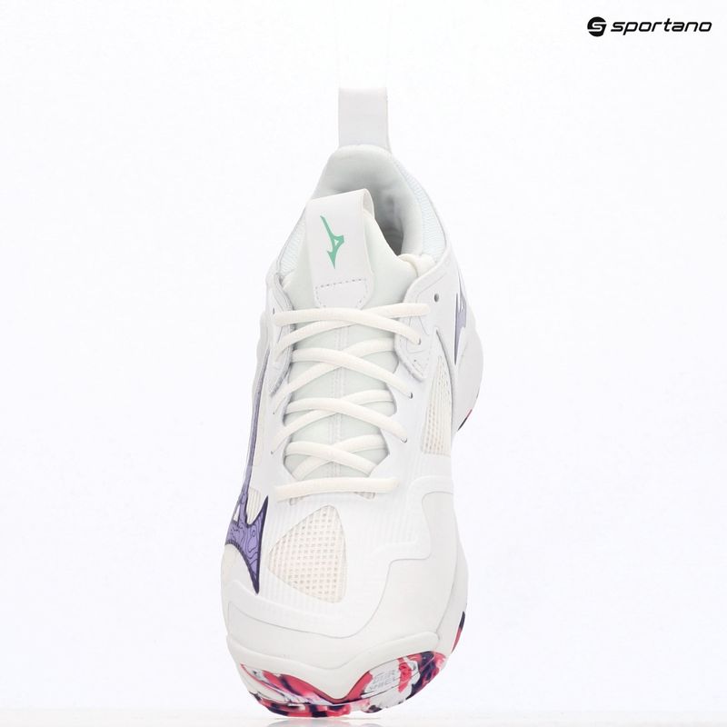 Tinklinio bateliai Mizuno Wave Momentum 3 white/violet indigo/camellia rose 9