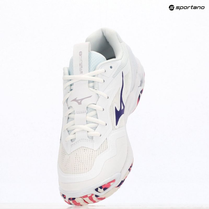 Batai Mizuno Wave Stealth 6 white/violet indigo/camellia rose 9