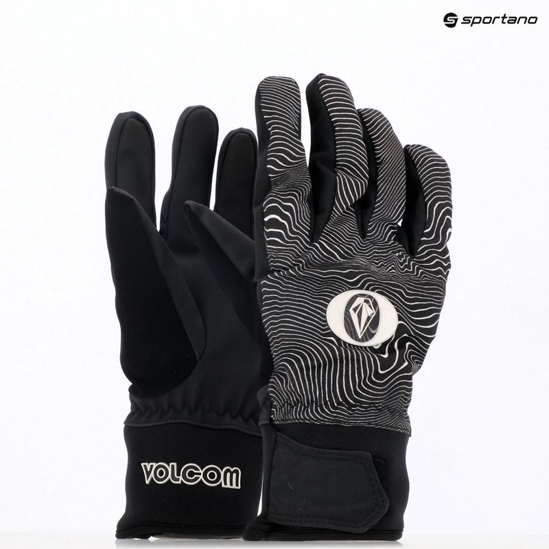Vyriškos snieglentės pirštinės Volcom V.Co Crail Glove black print 6