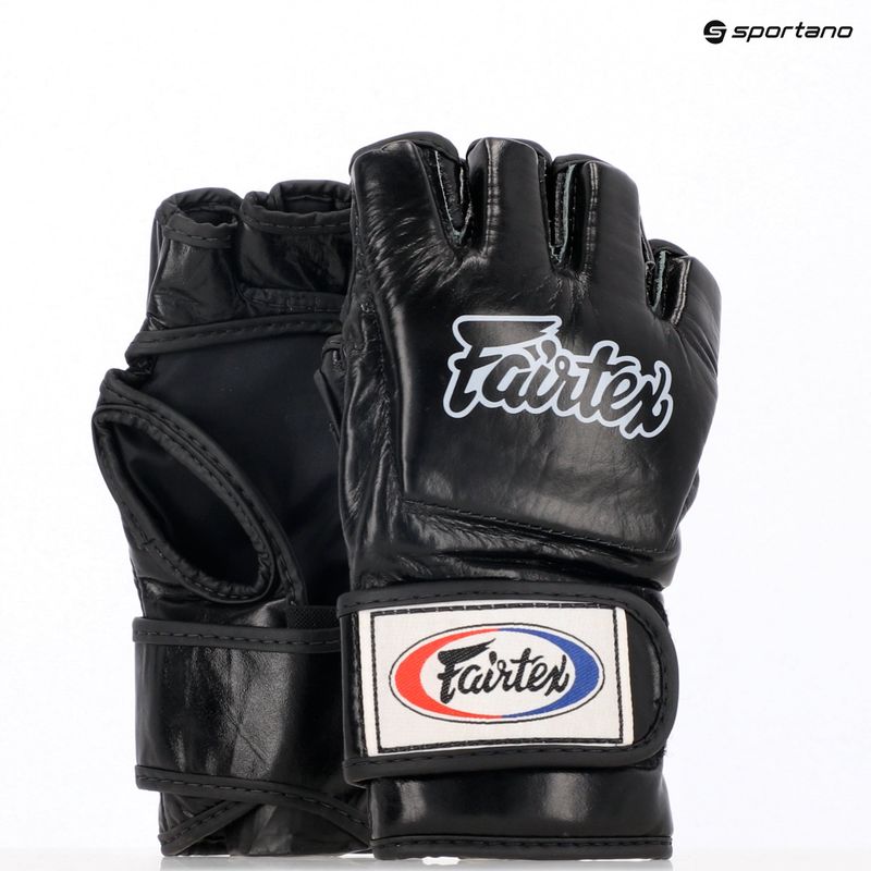 Pirštinės MMA Fairtex "Open Thumb Loop" black 8