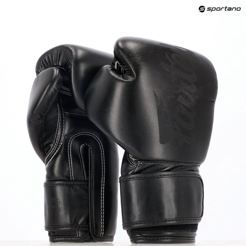 Bokso pirštinės Fairtex Microfiber Art Collection Solid black 8