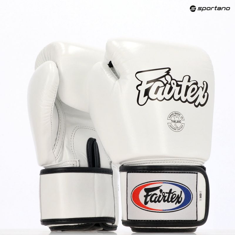 Bokso pirštinės Fairtex Universal "Tight-Fit" Design white 4