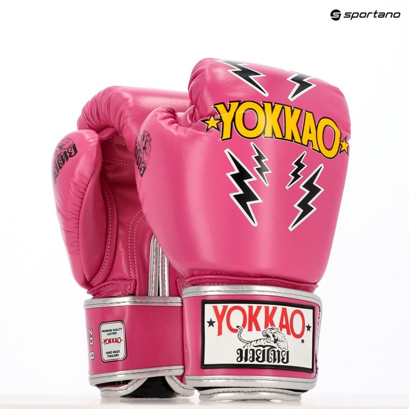 Vyriškos bokso pirštinės YOKKAO Stadium fuchsia 8
