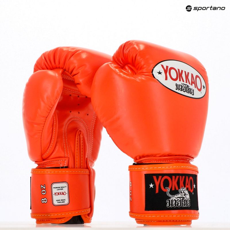 Vyriškos bokso pirštinės YOKKAO Matrix orange ibis 8