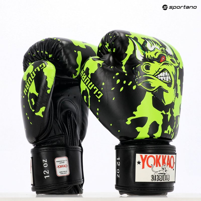 Vyriškos bokso pirštinės YOKKAO Angry Bull black 12