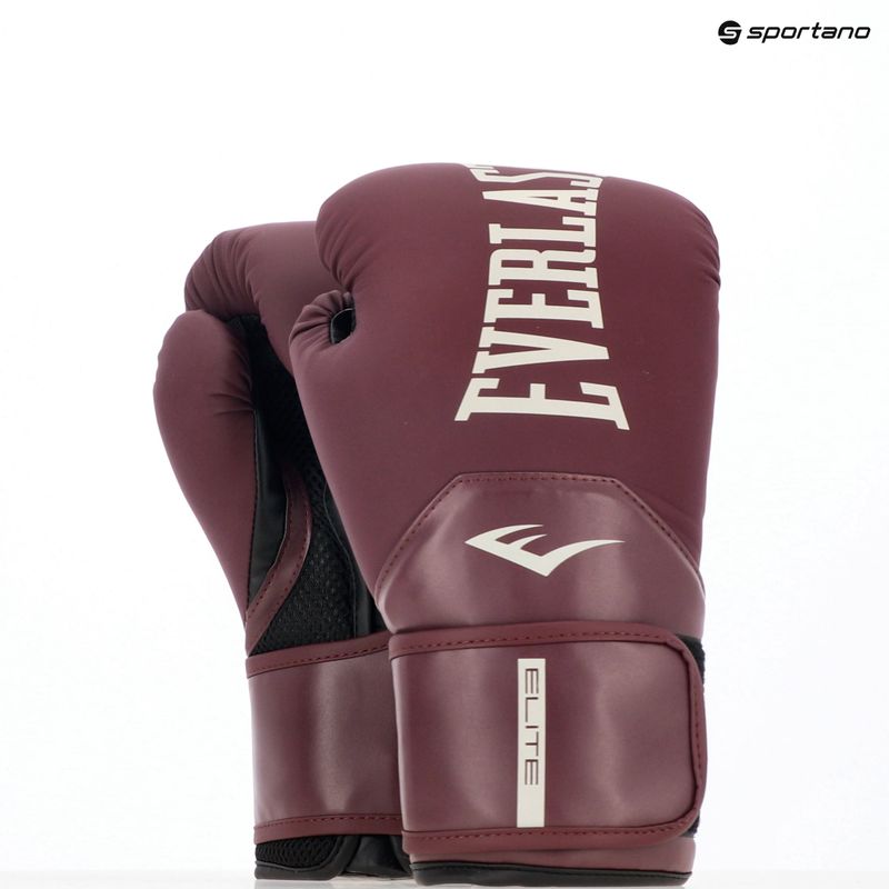 Bokso pirštinės Everlast Pro Style Elite 2 maroon 8