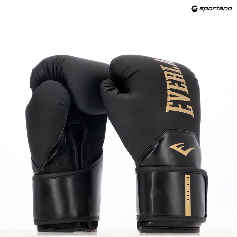 Bokso pirštinės Everlast Pro Style Elite 2 black/gold 8