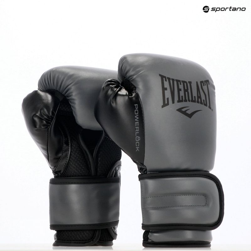 Bokso pirštinės Everlast Powerlock 2 charocal 8
