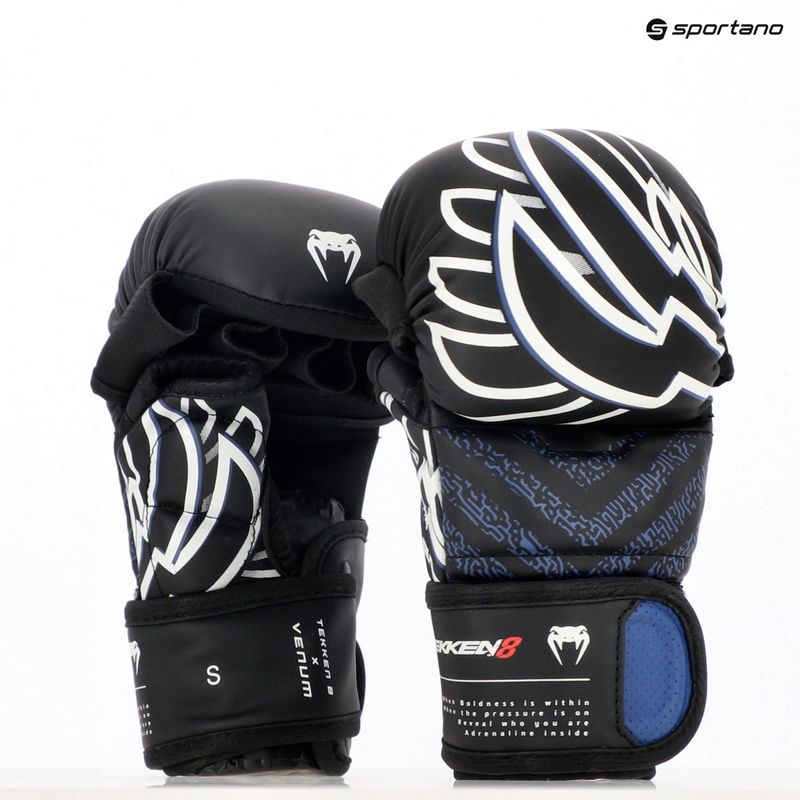 Sparingo pirštinės Venum x TEKKEN 8 - Jin Kazama MMA Sparring blue/black/white 8