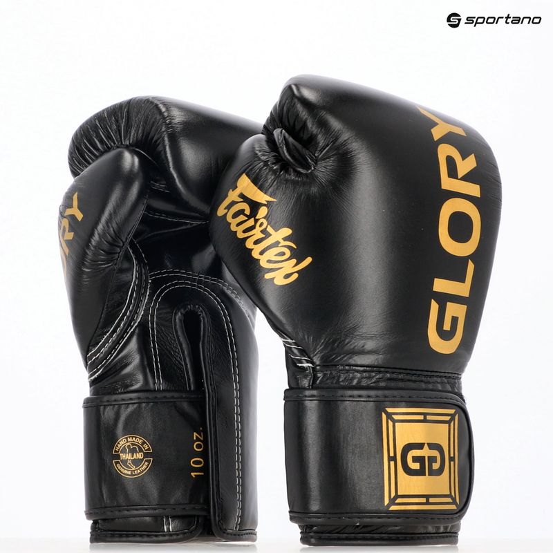 Bokso pirštinės Fairtex Glory Competition Lace Velcro black 8