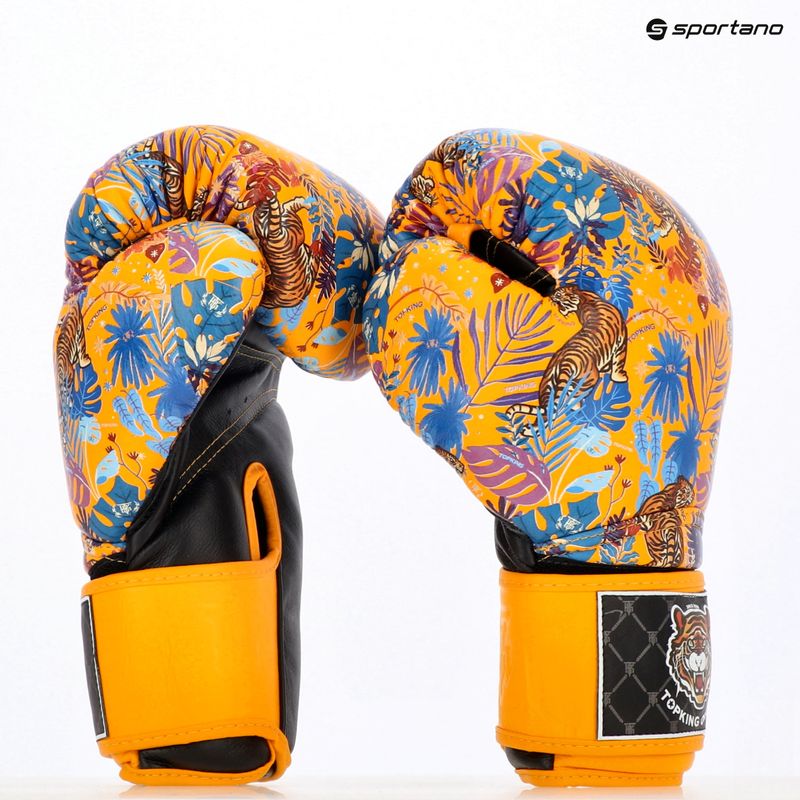 Bokso pirštinės Top King Boxing Wild Tiger black/yellow 7