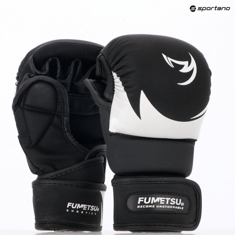 Vaikiško pirštinės MMA FUMETSU Ghost S3 Sparring black/ white 7
