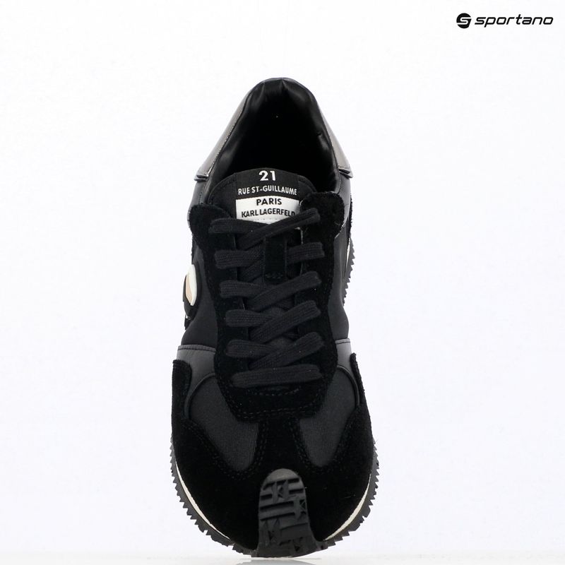 Moteriški batai KARL LAGERFELD Velocette Embro Nft black leather/textile 9