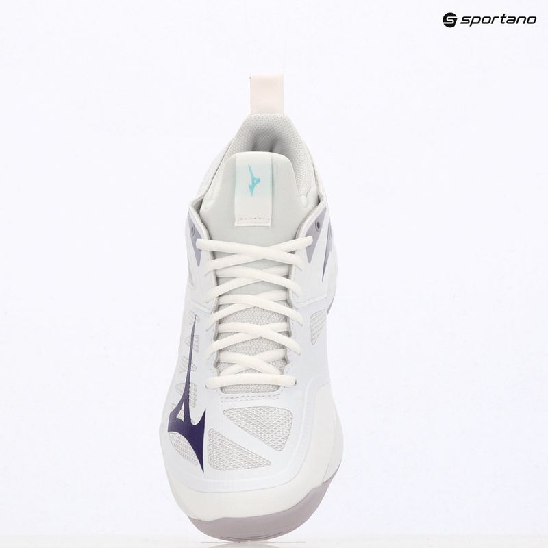 Tinklinio bateliai Mizuno Wave Dimension white/violet indigo/camellia rose 9