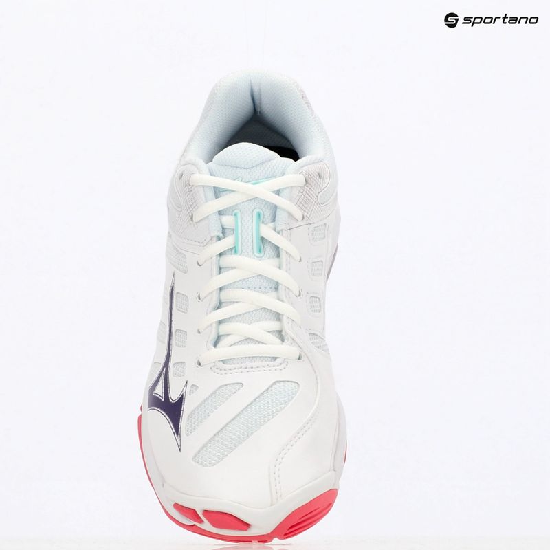Tinklinio bateliai Mizuno Wave Voltage 2 white/violet indigo/camellia rose 11