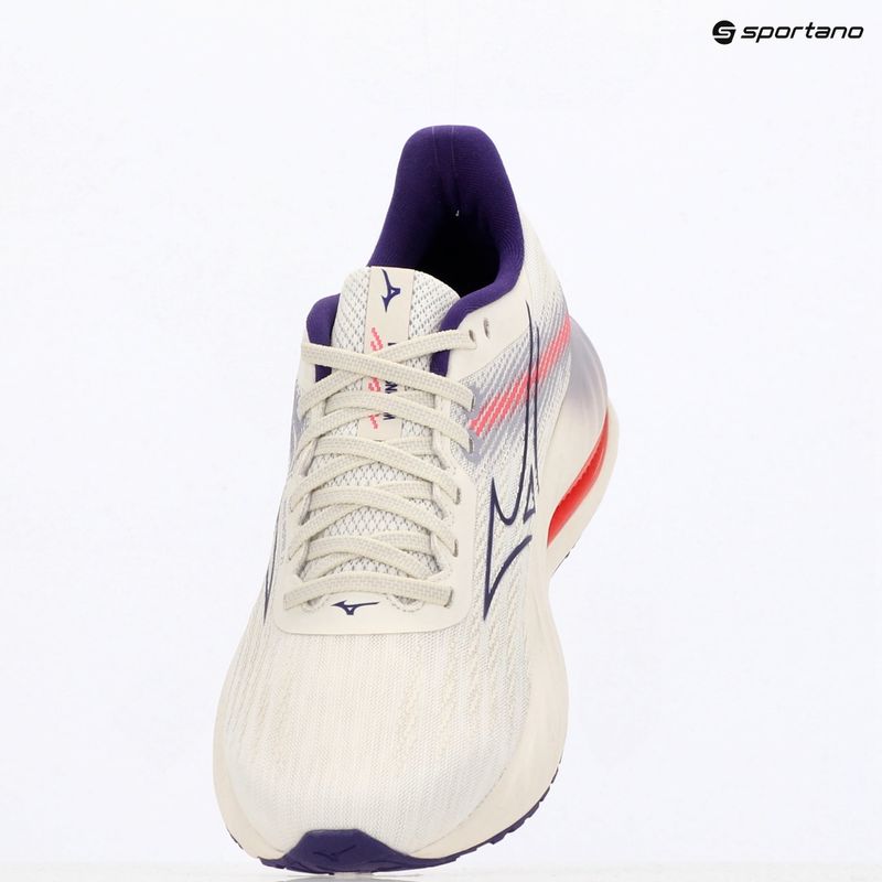 Moteriški bėgimo batai Mizuno Wave Inspire 21 snow white/vintage indigo/camellia rose 9