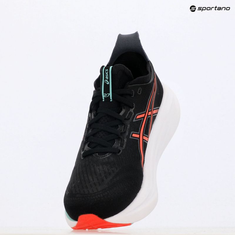 Vyriški bėgimo batai ASICS Gel-Nimbus 27 black/coral reef 15