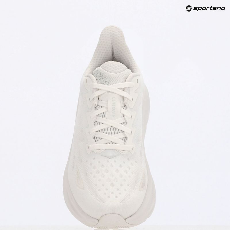 Moteriški bėgimo batai HOKA Clifton 9 Wide white/white 9