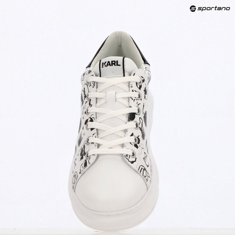 Moteriški batai KARL LAGERFELD Kapri Twin Nft Graffiti white leather w/black 9