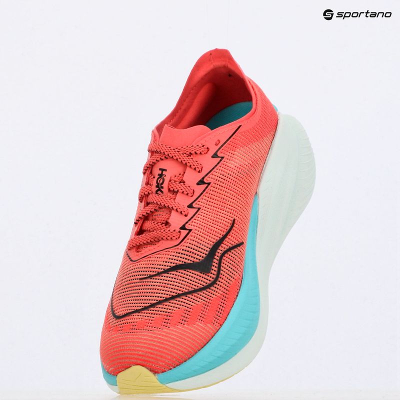 Moteriški bėgimo batai HOKA Mach X 2 grapefruit/electric coral 11