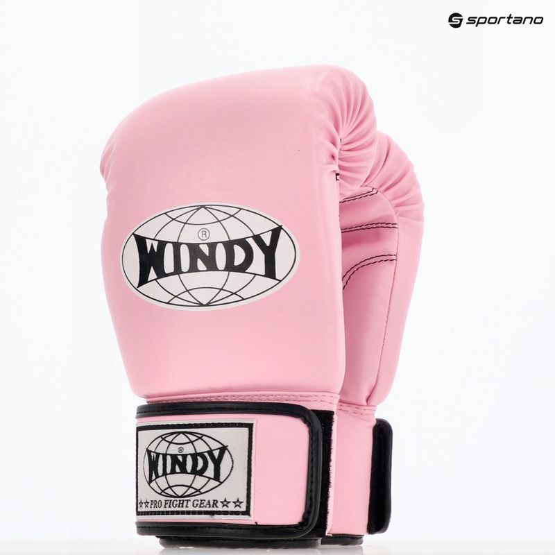 Bokso pirštinės WINDY Classic Synthetic Leather pink 8
