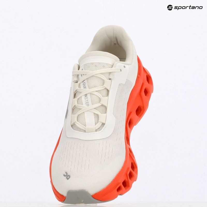 Moteriški bėgimo batai On Cloudmonster white/flame 9