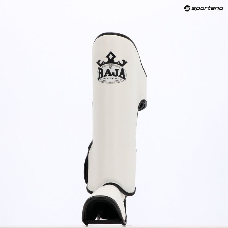 Blauzdų ir pėdų apsaugos RAJA BOXING Lightweight Shin Guards Genuine Leather white 8