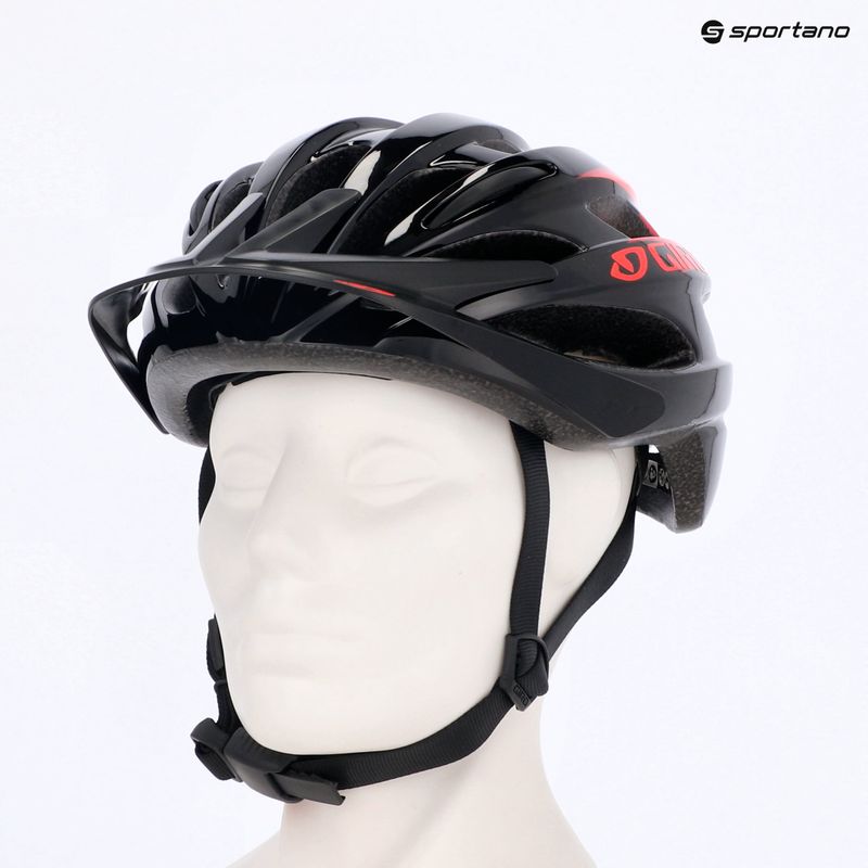 Vaikiškas dviračio šalmas Giro Raze matte black vermillion 11
