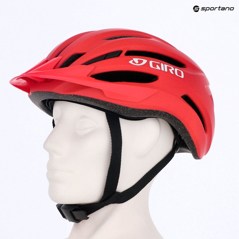 Vaikiškas dviračio šalmas Giro Register II matte bright red/white 13