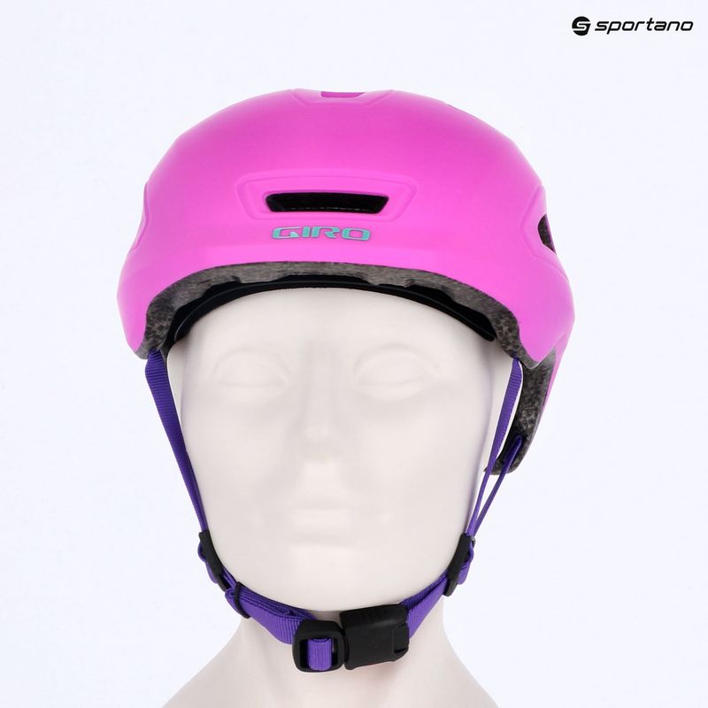 Vaikiškas dviračio šalmas Giro Scamp II Jr matte purple 13
