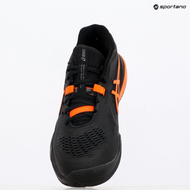 Vyriški teniso batai ASICS Gel-Resolution X Clay black/ shocking orange 9