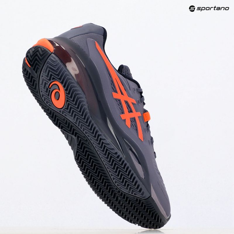 Vyriški teniso batai ASICS Gel-Resolution X Clay greyish purple/ nova orange 9