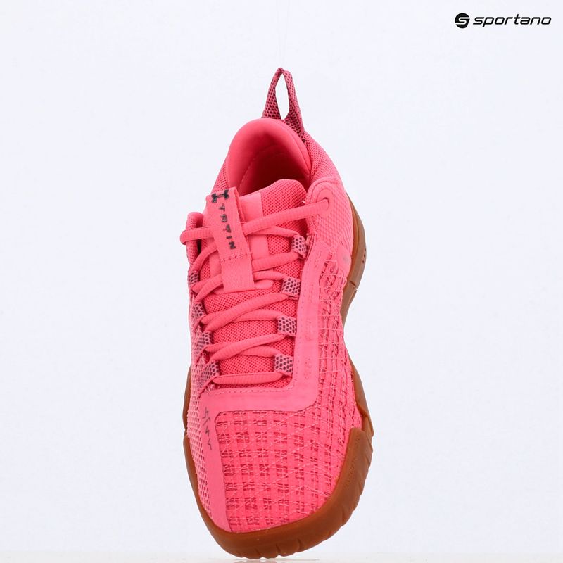 Moteriški treniruočių batai Under Armour TriBase Reign 6 super pink/super pink/downpour gray 9