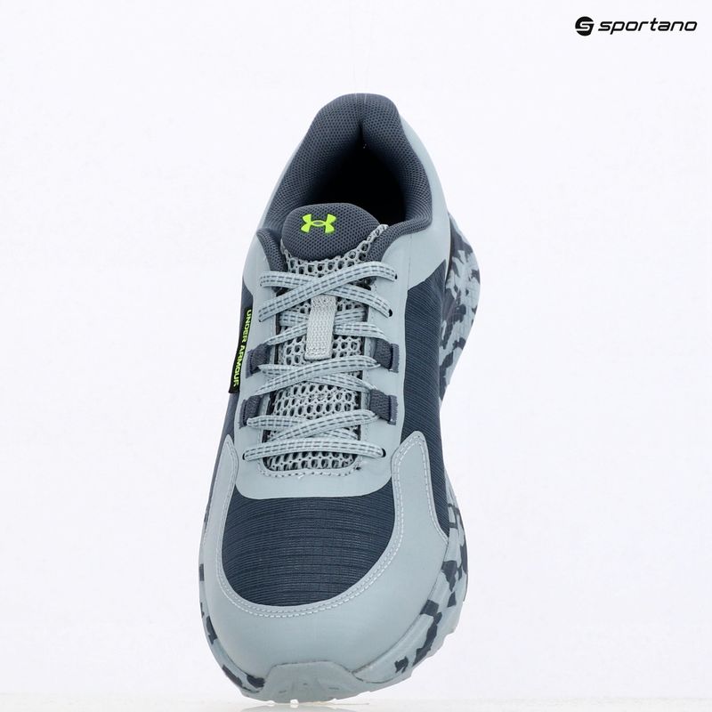 Vyriški bėgimo batai Under Armour Charged Bandit Trail 3 downpour gray/harbor blue/hyper green 9