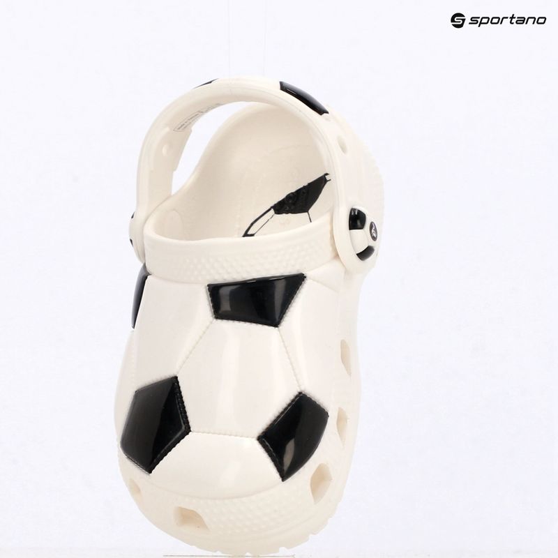 Vaikiškos šlepetės Crocs Classic Soccer Ball Clog Kids Toddler white/black 11