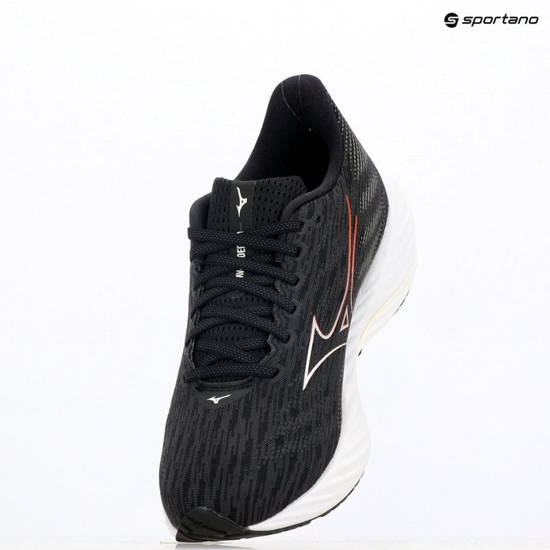 Vyriški bėgimo batai Mizuno Wave Rider 28 black/white/ evening primrose 9