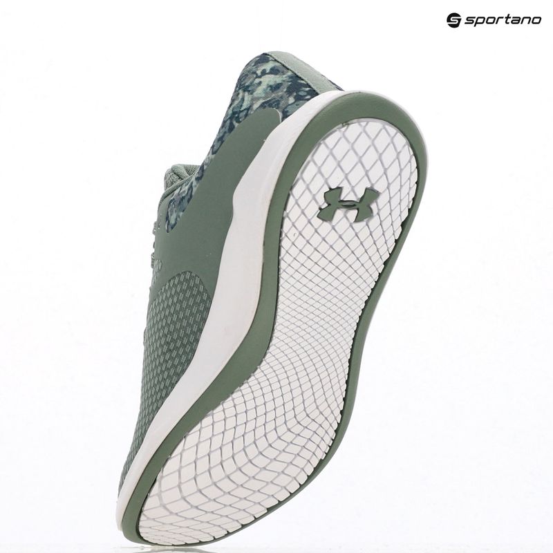 Moteriški treniruočių batai Under Armour Charged Aurora 2+ silica green/white/metallic silica 15