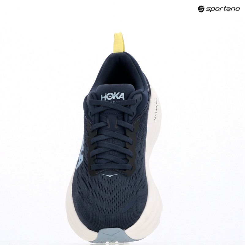 Moteriški bėgimo bateliai HOKA Bondi 8 varsity navy/white 10