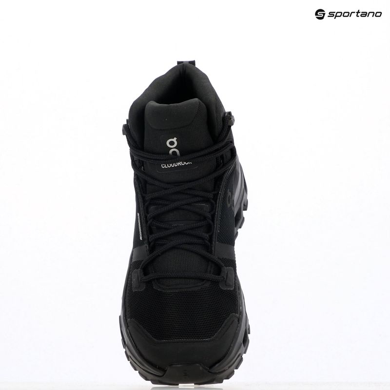 Moteriški batai On Cloudrock Mid Waterproof black/black 9