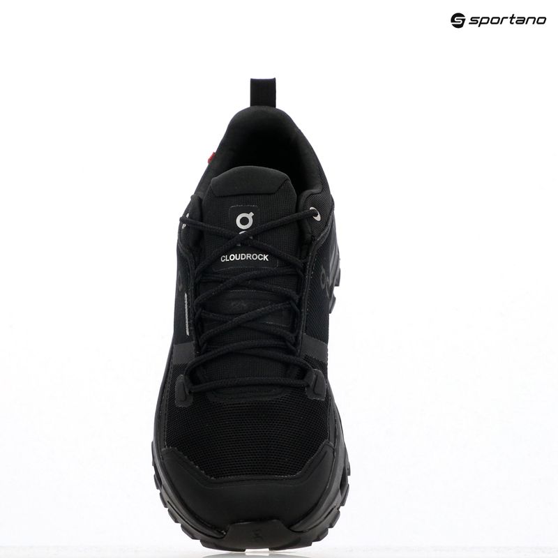 Vyriški batai On Running Cloudrock Low Waterproof black/black 13