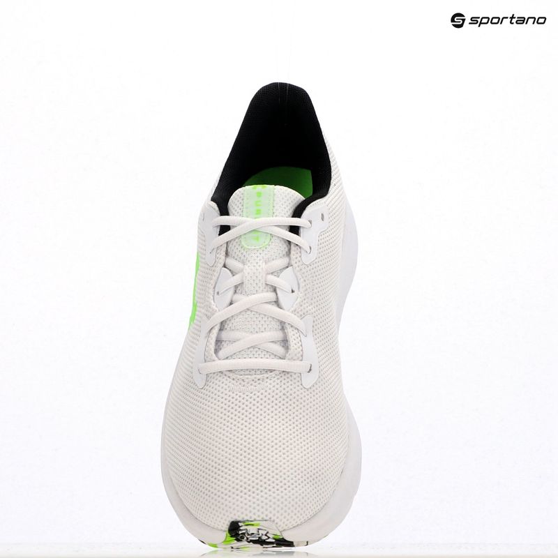 Vyriški bėgimo bateliai Under Armour Charged Pursuit 4 white/black/hyper green 10