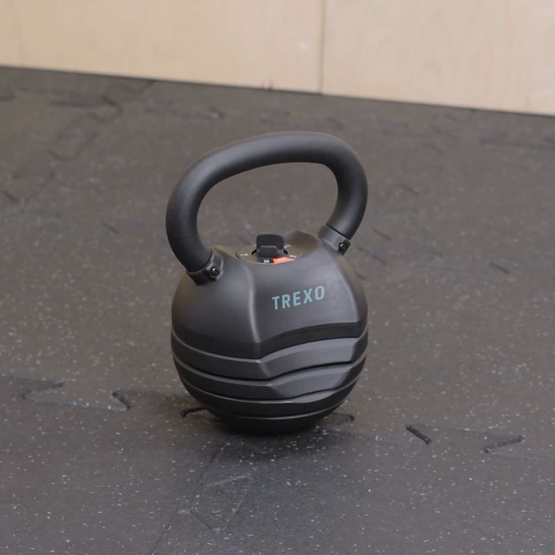 TREXO reguliuojamas 14 kg kettlebell 16