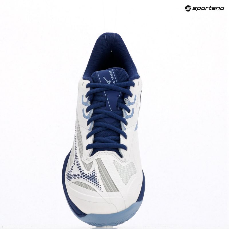 Moteriški teniso batai Mizuno Wave Exceed Light 2 CC white/ bellwether blue/ bel air blue 9