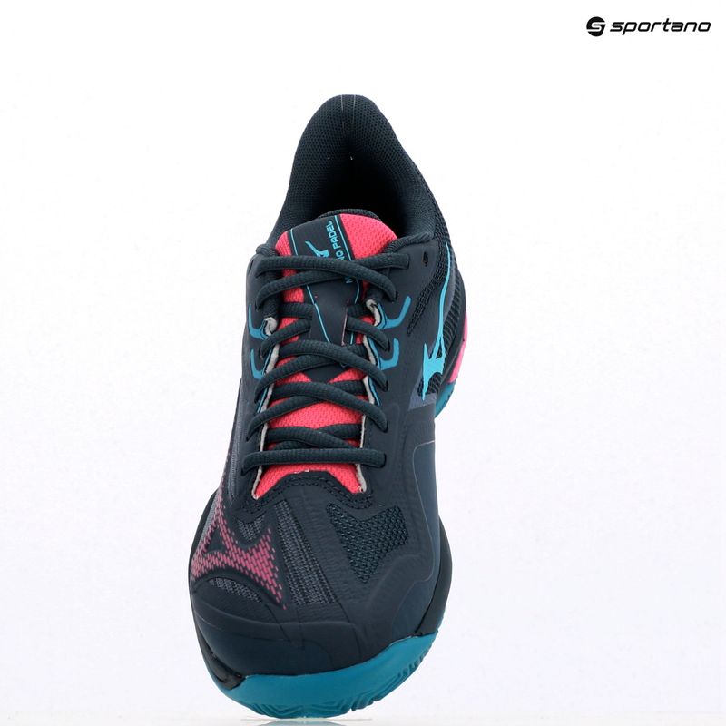 Moteriški padelio bateliai Mizuno Wave Exceed Light 2 Padel midnight navy/ fuchsia purple/ enamel blue 12