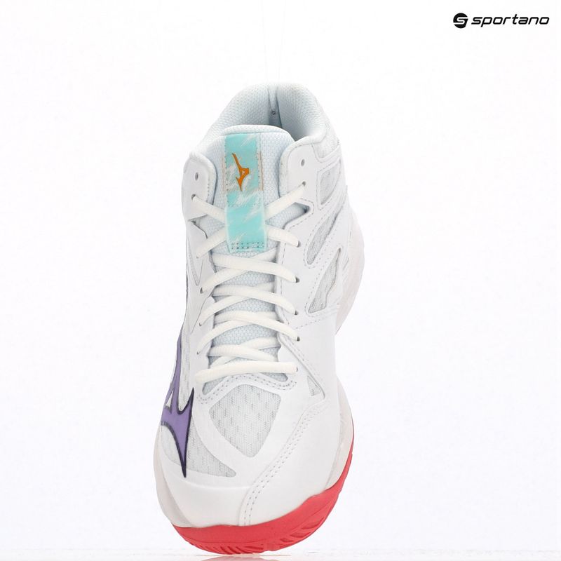 Moteriški tinklinio batai Mizuno Thunder Blade Z Mid white/violet indigo/camelliaros 11