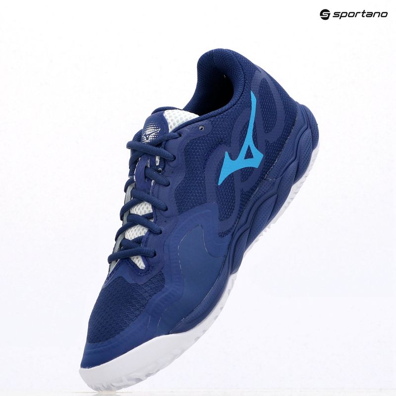 Vyriški teniso batai Mizuno Wave Enforce Court CC bellwether blue/ white/ fjord blue 9