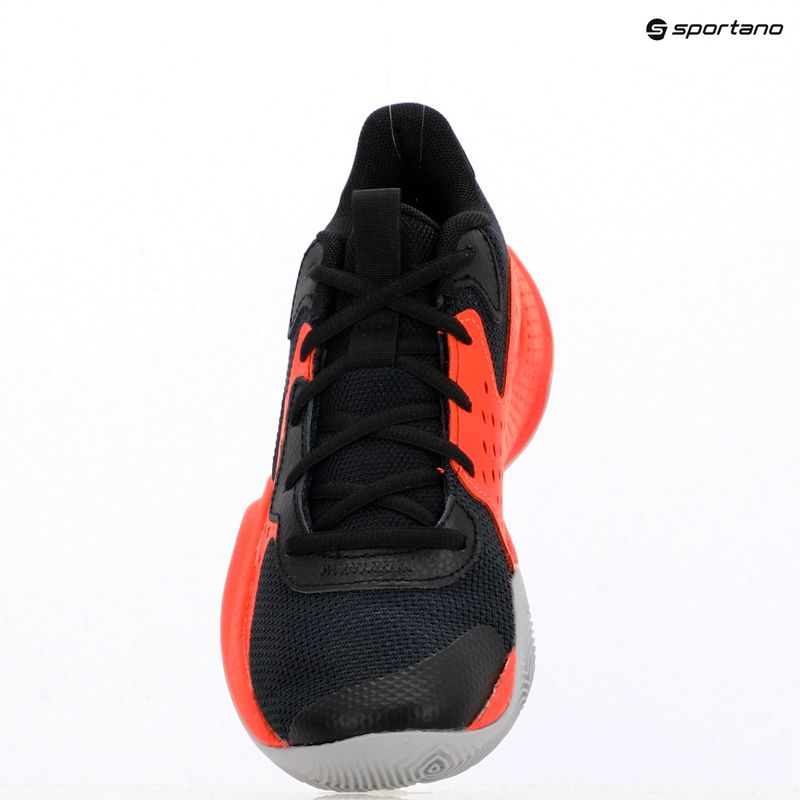 Under Armour Grade School Jet '23 vaikiški krepšinio bateliai black/ares red/mod gray 14